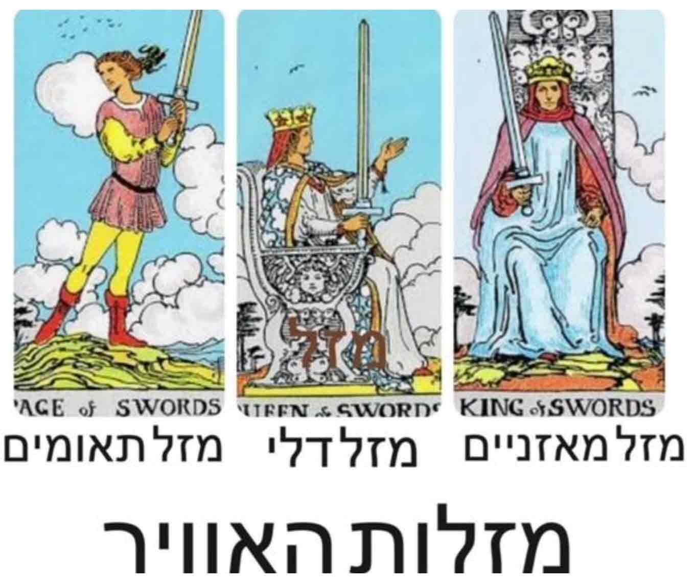 קלף מזלות האוויר טארוט