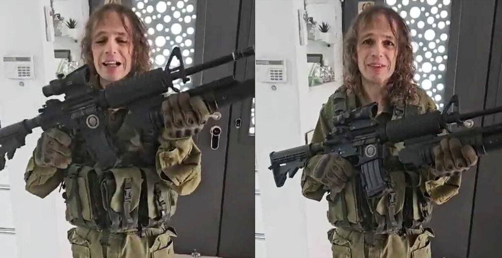 במדי צה"ל ונשק של לוחם: אמיר חצרוני עוקץ וחוטף מהגולשים