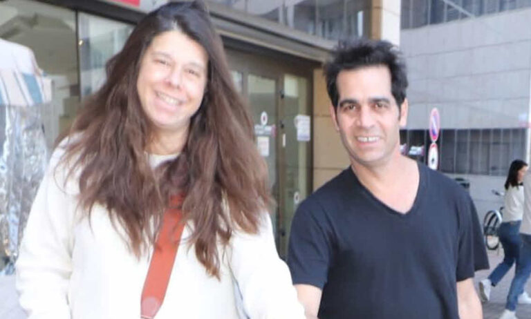 אביב גפן ואשתו שרון בתמונה ראשונה לצד התינוק הטרי