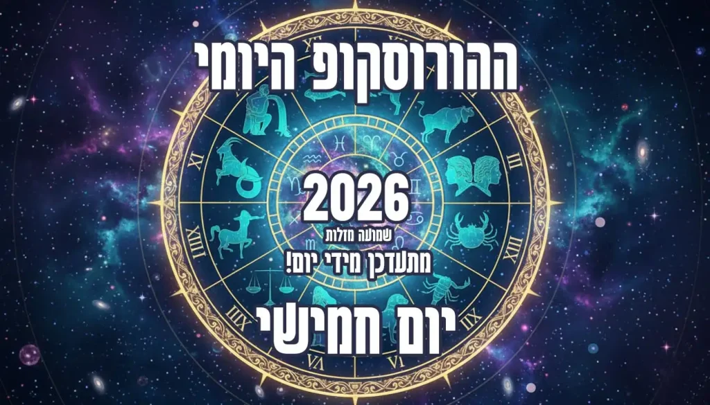 הורוסקופ יום חמישי 2026