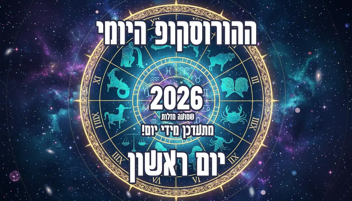 הורוסקופ יום ראשון 2026