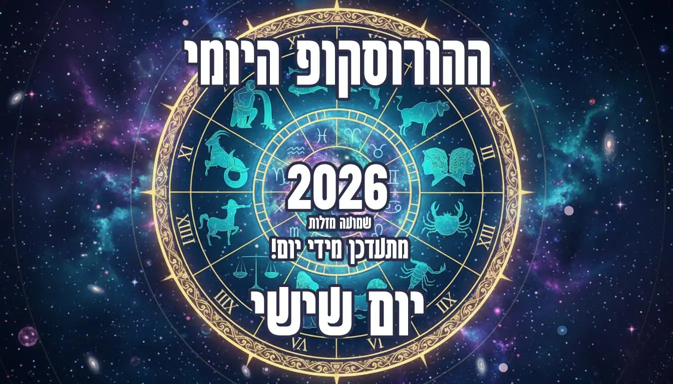 הורוסקופ יום שישי 2026