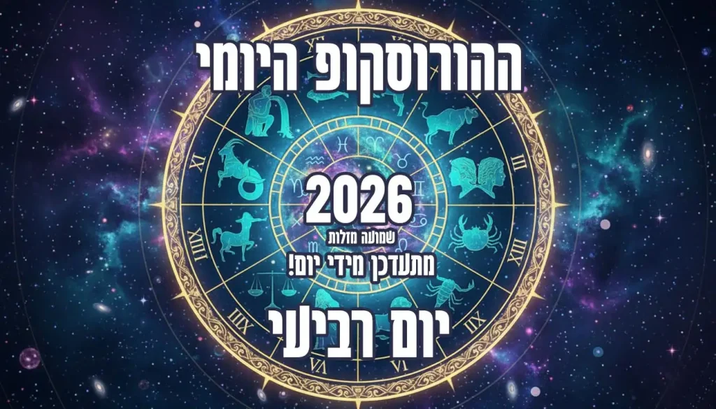 הורוסקופ יום רביעי