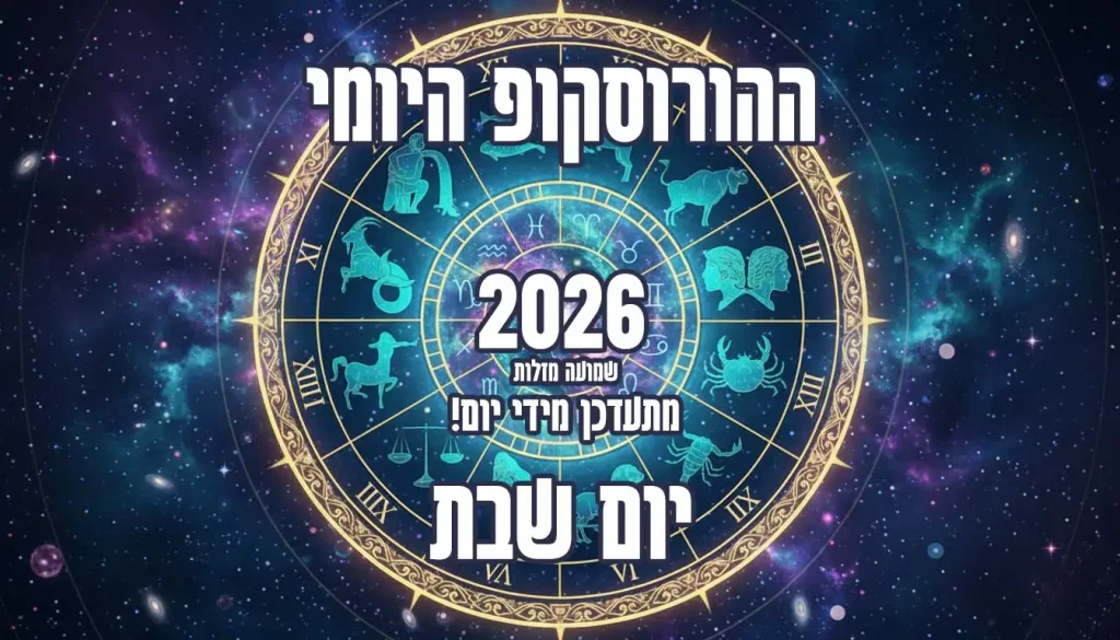 הורוסקופ יום שבת