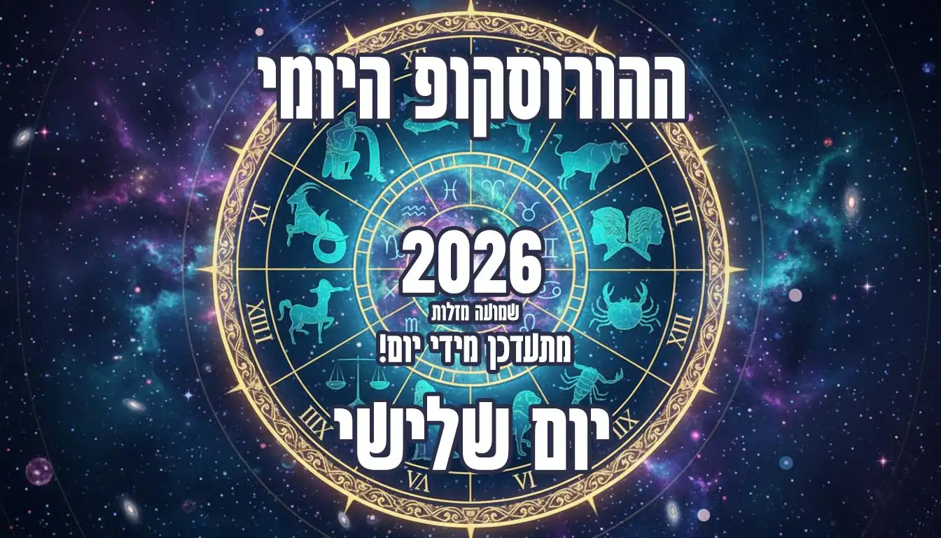 הורוסקופ יום שלישי 2026