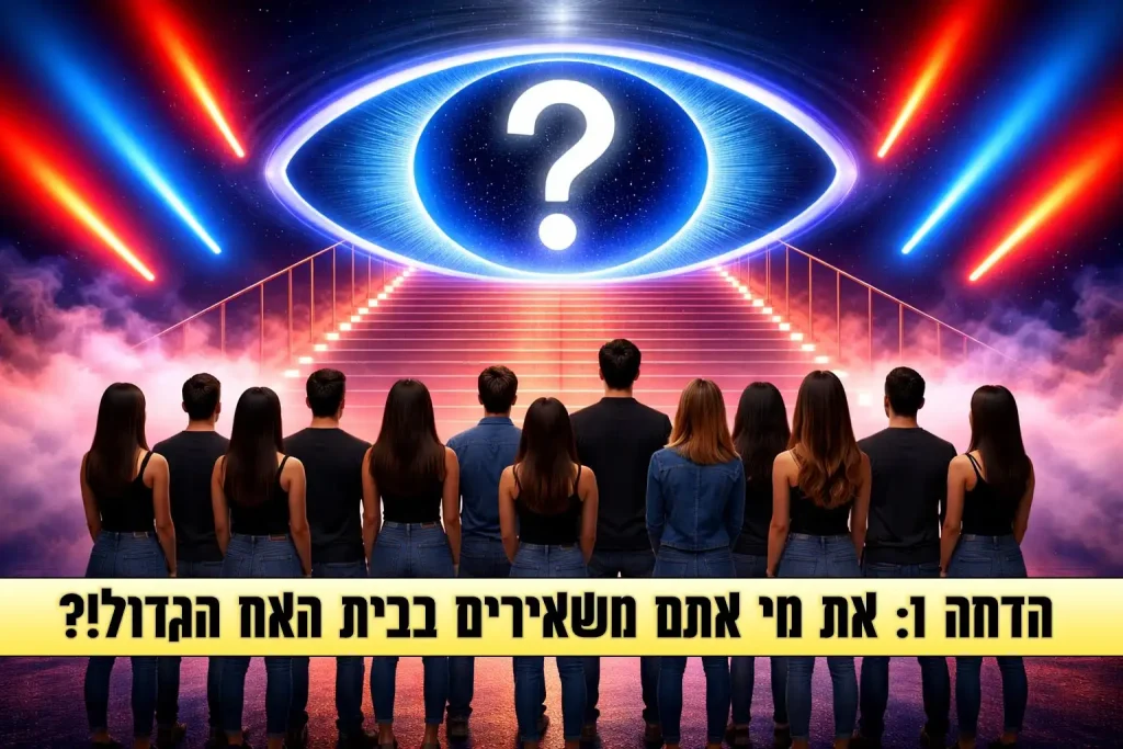סקר הדחה ראשון לעונה: את מי אתם משאירים בבית האח הגדול 2026?