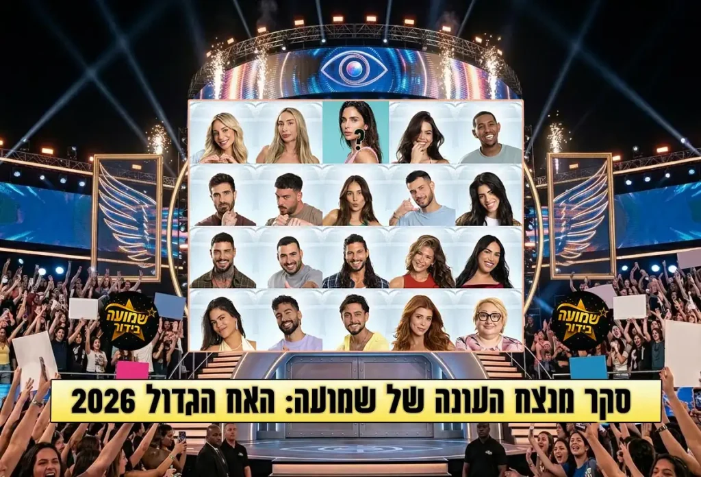 האח הגדול שמועה מנצח העונה 2026 סקר