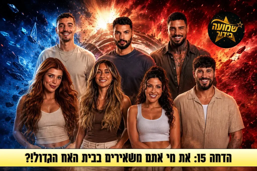 סקר הדחה 15: את מי אתם משאירים בבית האח הגדול 2026?