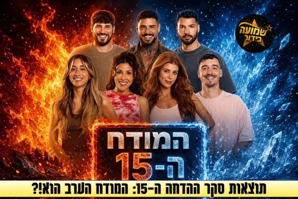 תוצאות סקר: המודח ה-15 מבית האח הגדול 2026 הוא\היא!?