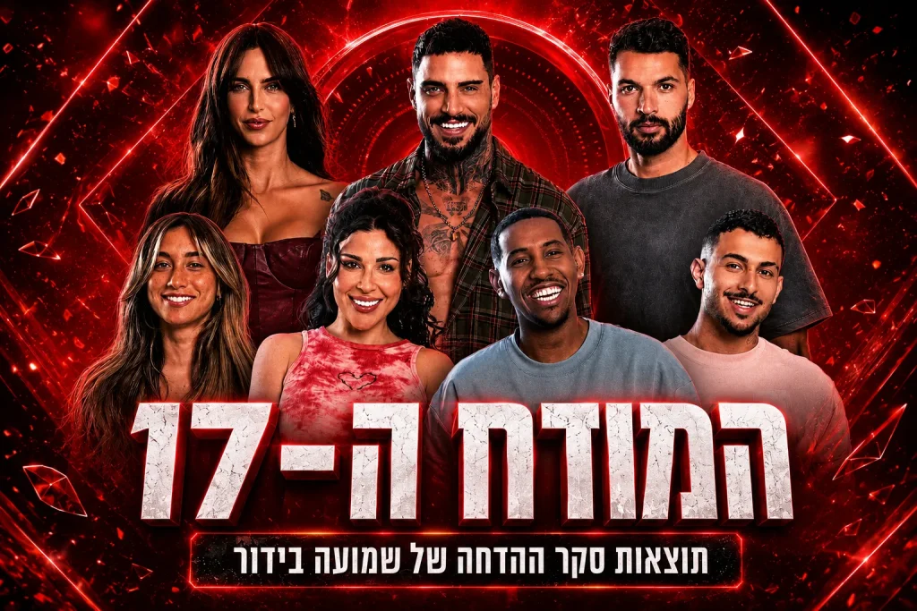 תוצאות סקר: המודח ה-17 מבית האח הגדול 2026 הוא\היא!?